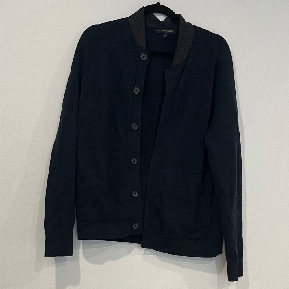 Banana Republic Black Cardigan Sweater